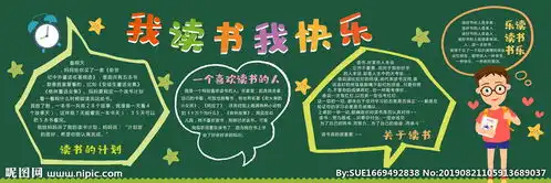 关于读书的黑板报内容图