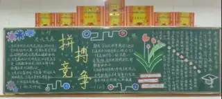 期末考试的黑板报,最好有图片,谢谢
