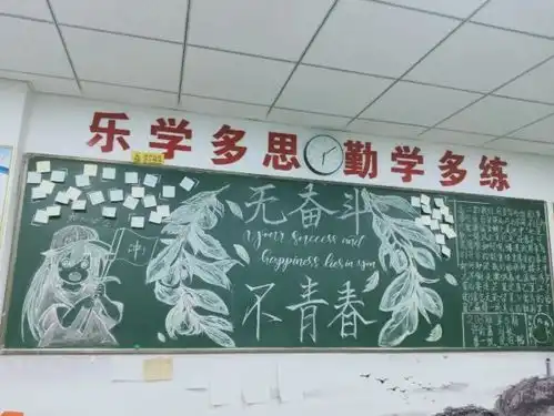杭州新理想高中期末无多日,此身更需忙高二开展板报评比