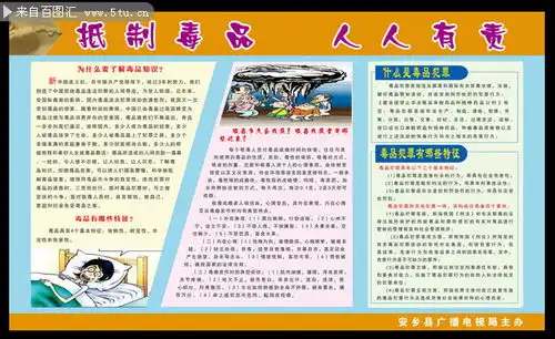 国际反毒品日手抄报素材