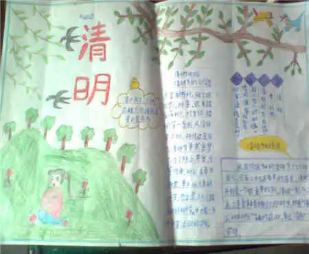 清明节手抄报图片简单又