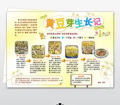 word模板电子小报植物土豆生长记图片下载