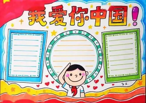 幼儿园国庆节儿童画手抄报环创