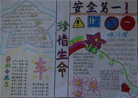 书包的故事手抄报交通安全