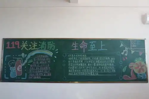 武邑聚英学校安全教育月系列活动主题板报评比