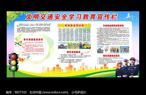 交通安全知识教育宣传栏板报