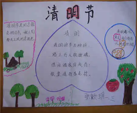 清明节手抄报清明寄思
