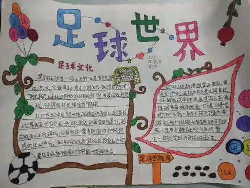 阜南孩子们的足球手抄报,必须点赞,赶紧来看看有多赞吧