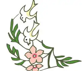 黑板报花边蓝色浪花