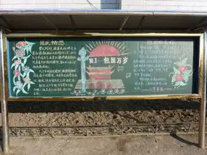 土龙山镇中心校庆十一板报