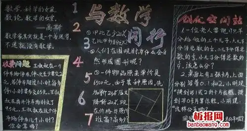 小学数学黑板报