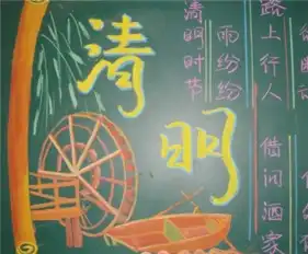 清明节黑板报缅怀革命先烈