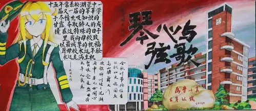 情系松湖庆国庆迎校庆一场趣味十足的板报pk友谊赛
