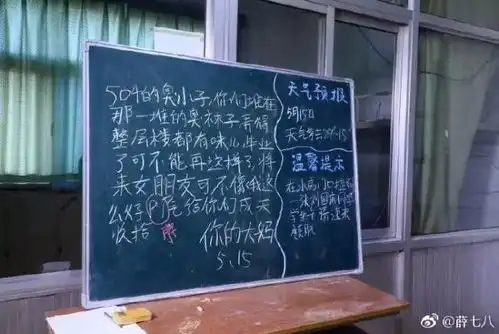 暖心又催泪宿管大妈的黑板报,看哭无数网友