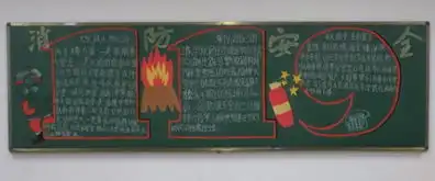 关于消防的黑板报模板建