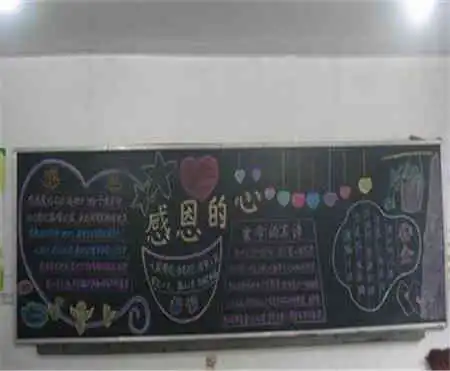 关于感恩的黑板报学会感恩