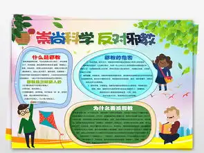 反对邪教小报热爱科学手抄报psd电子小报图片模板psd设计图下载其他大全编号18903214