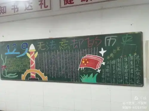 爱国之情,永存我心鹤壁二中开展铭记一二九主题黑板报评比活动
