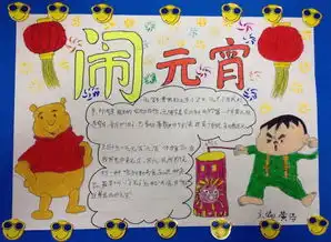 闹元宵手抄报版面设计图