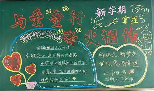 小学创文黑板报给孩子