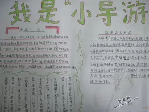 我是小导游手抄报内容