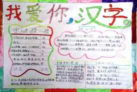 遨游汉字王国手抄报汉字