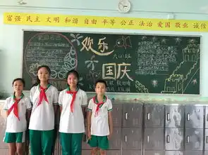 度中秋迎国庆黑板报