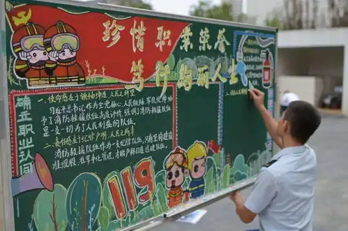 学习正当时丽水消防举办四个珍惜黑板报创作比赛