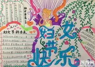 2017年三八妇女节手抄报,妇女节快乐