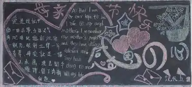 母亲节黑板报母亲节的体会