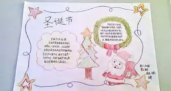 圣诞节手抄报内容关于圣诞卡的由来