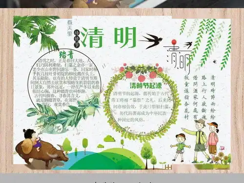 2021清明节手抄报模板,简单又实用必须收藏