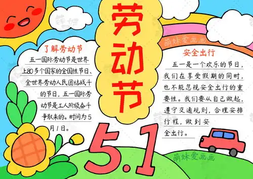 数学五一劳动节手抄报简单又漂亮今日头条