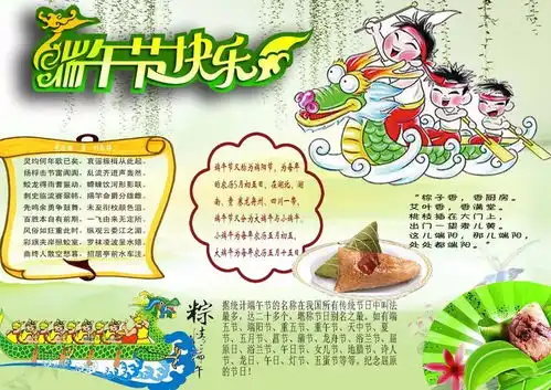 端午节日手抄报这样画简单又漂亮