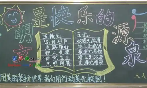 禁毒黑板报素材感恩