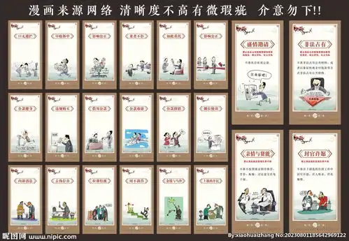 漫画廉洁自律准则设计图