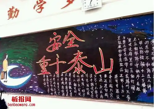 安全重于泰山黑板报版面