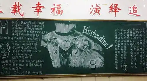 中学生黑板报火了,美术功底了得,老师灵魂画手