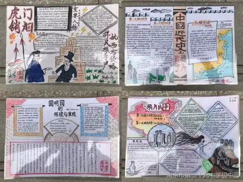 在文物中触碰历史,在手抄报中感受历史