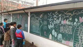 森林防火黑板报图片简单又漂亮粉笔