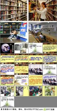 图书馆里的小镜头ppt课件2幻灯片模板