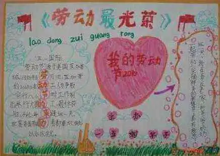 五一劳动节手抄报劳动最光荣