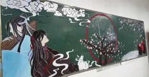 小学生黑板报走红,老师看后舍不得擦,小学生中暗藏高手