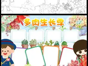 多肉生长记手抄报植物观察电子小报word图片素材其他大全worddoc模板下载83.97mb其他