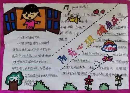濮阳市第八中学开展阳光心理健康成长主题手抄报活动