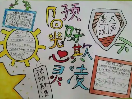 用手抄报教你如何预防欺凌