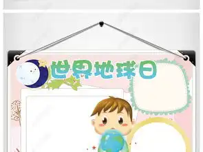 ps世界地球日环保小报图片模板下载