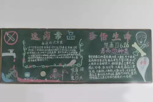 禁毒黑板报素材老师