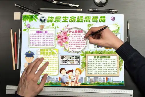国际禁毒日小报珍爱生命远离毒品手抄报禁毒安全电子小报图片模板下载