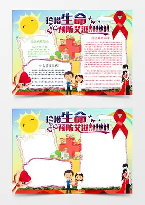 模板下载艾滋病手抄报图片设计素材熊猫办公